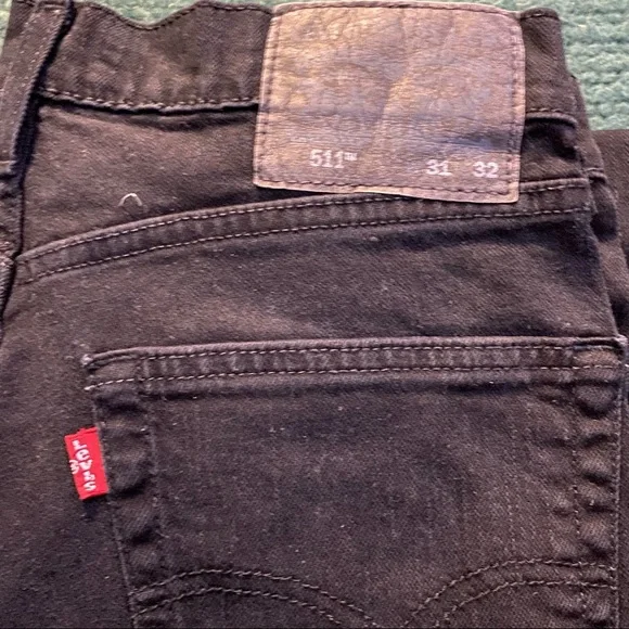 Men’s LEVI’s 511 31x32 Slim Fit Black Jeans - Picture 3 of 3